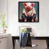 New Arrival 5D DIY Full Circle Diamond Painting "Pig Man" Embroidery Cross Stitch Home Decor Gift