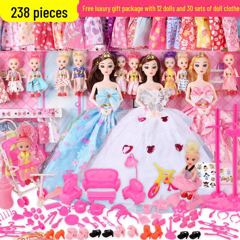 

Подарочный набор для детей: кукла Барби и папа, 30 см, принцесса, нарядная Barbie Doll Gift Box