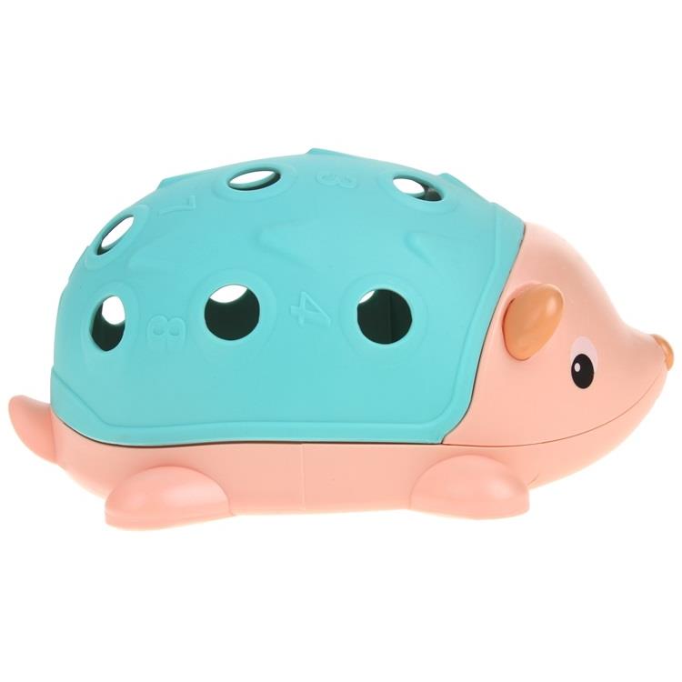 Montessori Educational Sensory Hedgehog Removable Spikes Sorter Blocks - Blue