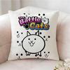 The B-Battle Cats Cute Pillow Case Pillowcase, Double-Sided Printed, Sofa Cushion, Bedroom Headboard Pillow