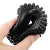 RCMAZO 4-Piece 1.3" Wheel Tires, RC 1.3 Soft Rubber Wheel Tires, 7226mm, for Upgraded TRX4M, SCX24, 118, 124 RC Crawler Cars, Terrain Tires (D)