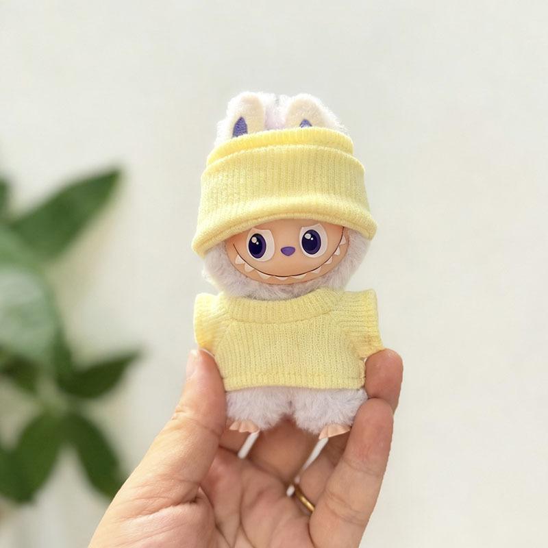 Mini Version 4.0 Vinyl Face Plush Blind Box Doll Clothes Christmas Set Small Nose Gaga Heart Bottom Password