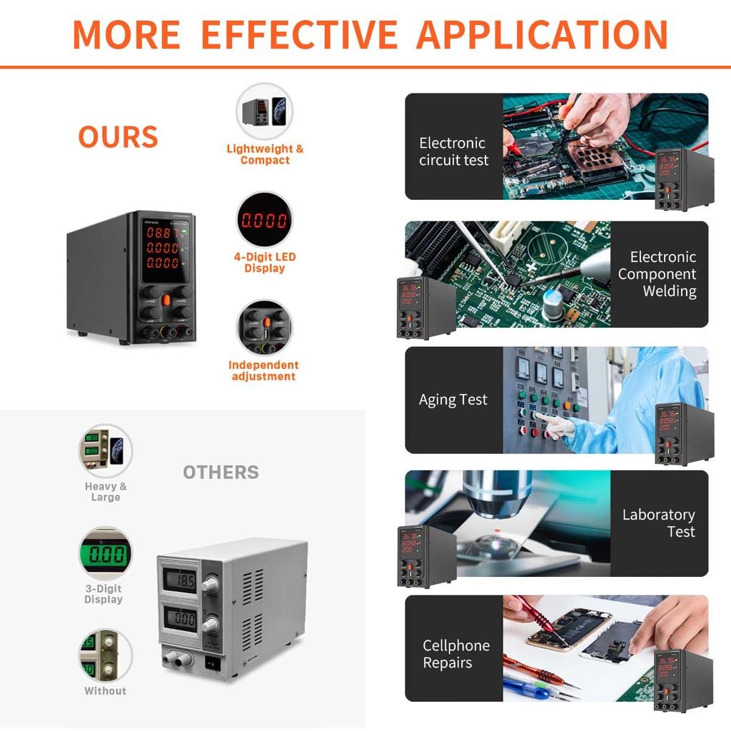 30V 10A Adjustable DC Power Supply Voltage Regulator LED Digital Laboratory Stabilizer Switching DC Power 60V 5A Bench Source AC230