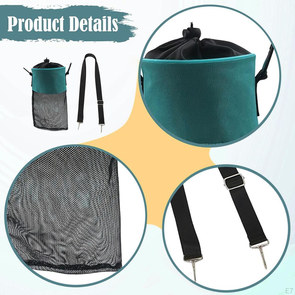 Clothes Peg Bag Mesh Organizer Storage with Hooks And Drawstring Made of Breathable Oxford for ,