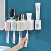 820 Bathroom Wall-Mounted Toothbrush Rack, Non-Punching Washing Cup, Toothpaste Storage Rack, Bathroom Washing Cup Set