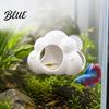 Underwater Resting Place Cloud Shape Aquarium Cave, Betta Fish Hideout with Suction Cups, Tank Landscaping Decorative Shrimp Cave for Tanks Decor