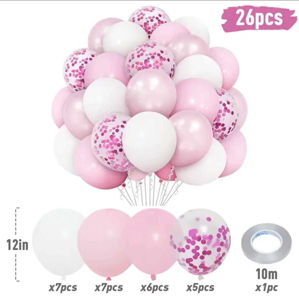 

10/26/38 шт. латексные шары с конфетти, украшение для дня рождения, свадебный декор, шары для детского душа, прозрачные воздушные шары на день Святого Валентина 12INCH
