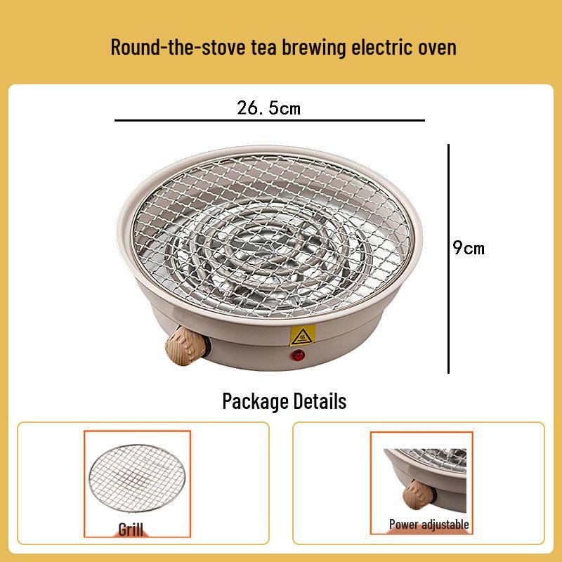 High-Temperature Resistant Ceramic Stove and Teapot Set for Outdoor Tea Brewing and Roasting