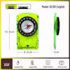 High-Precision Multifunctional Outdoor Acrylic Compass with Map Scale Ruler, Model DC361