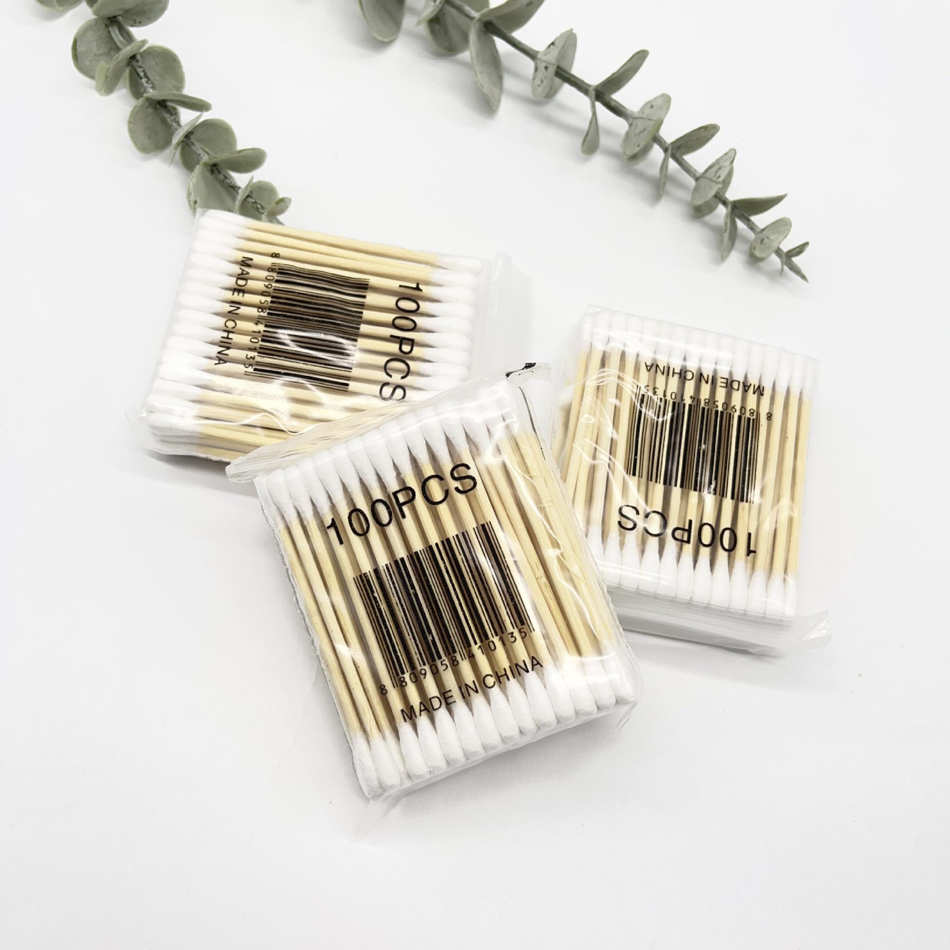 Двусторонние деревянные ватные палочки: Средство для снятия макияжа и ватные палочки для чистки ушей