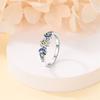 S925 Silver Luxury Fashion Star And Moon Design Earrings And Ring Set