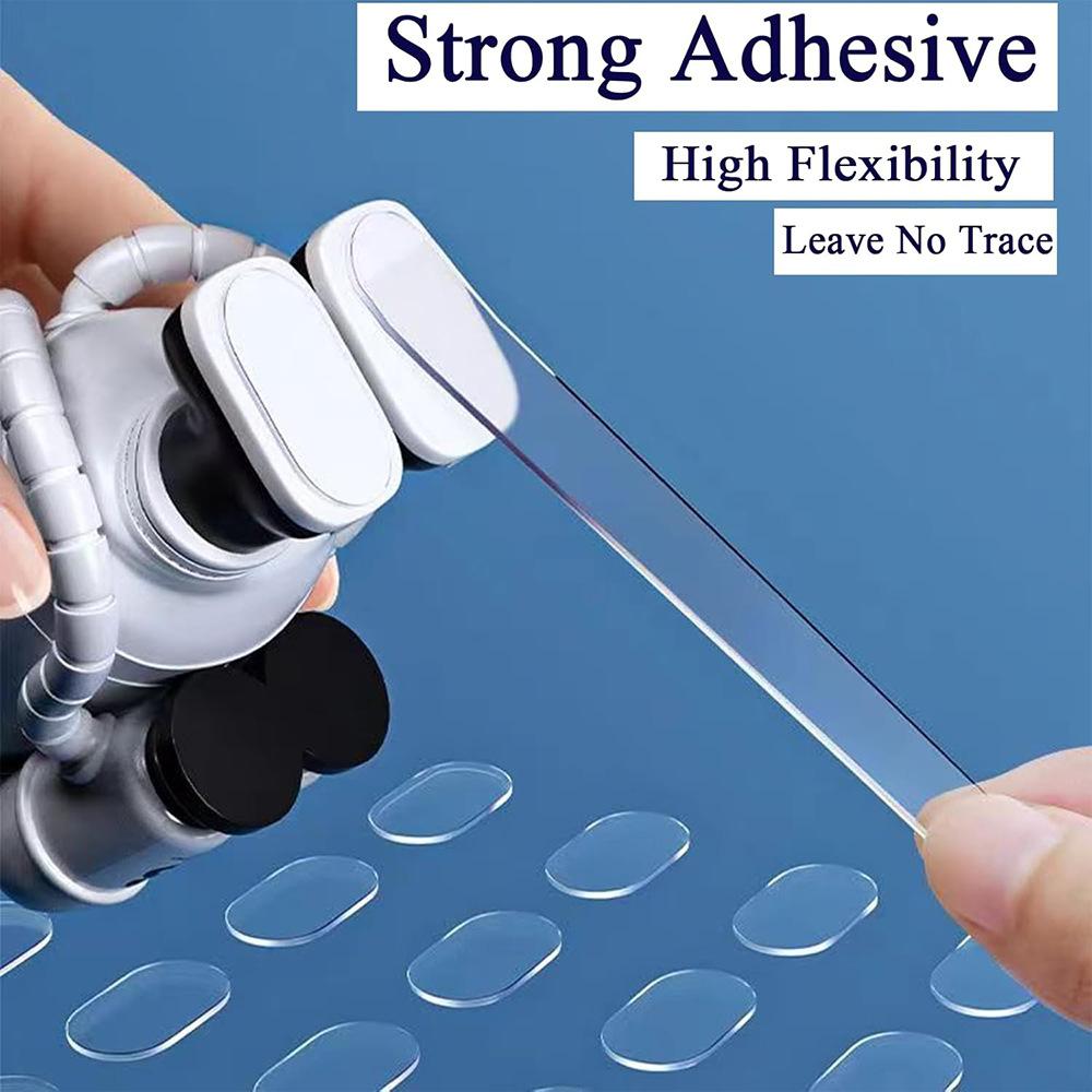 200pcs Transparent Double-Sided Tape Pads - Non-Marking, Anti-Skid Adhesive for DIY Projects & Model Car Decor Double