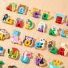 Holz Tier Alphabet Puzzle Spielzeug Montessori ABC Lernen Lernspielzeug für Kleinkinder Kinder Frühe Vorschule Geschenk