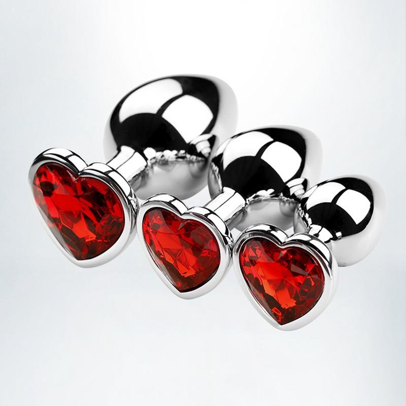 3 bucăți/set de jucării anale din metal pentru femei, produse sexuale pentru adulți, bărbați, plug anal din oțel inoxidabil, jucărie sexuală, jucării anale