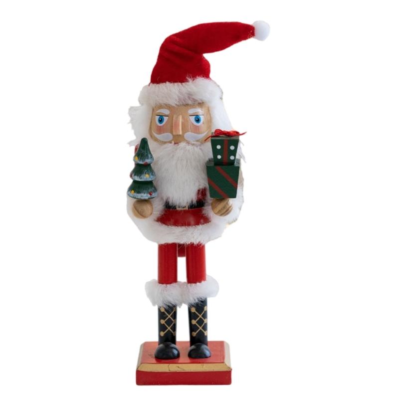 

Colorful Soldier Christmas Soldier Dolls Decorations Soldier Wood Christmas Walnut Soldier Winter Table Toppers 1