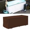 Waterproof Sturdy Covers Outdoor Deck Box Protective Cover Storage Benches Cover(Coffee)
