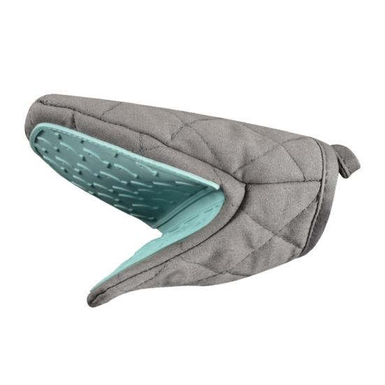 1Pc Silicone Insulated Gloves Cotton Filled Oven Mitts Heat Resistant Oven Gloves Kitchen Baking Grilling Helper
