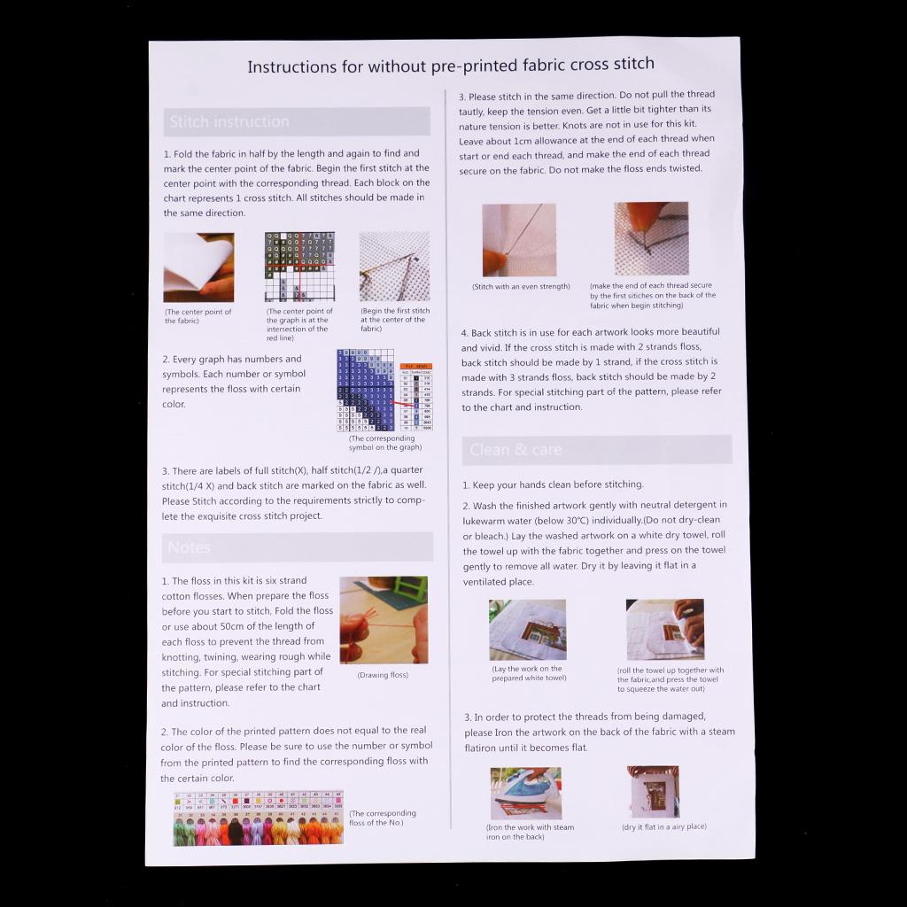 Dog Counted Cross Stitch Kits 14 Count 21x21cm DIY Needlework for Home Decor