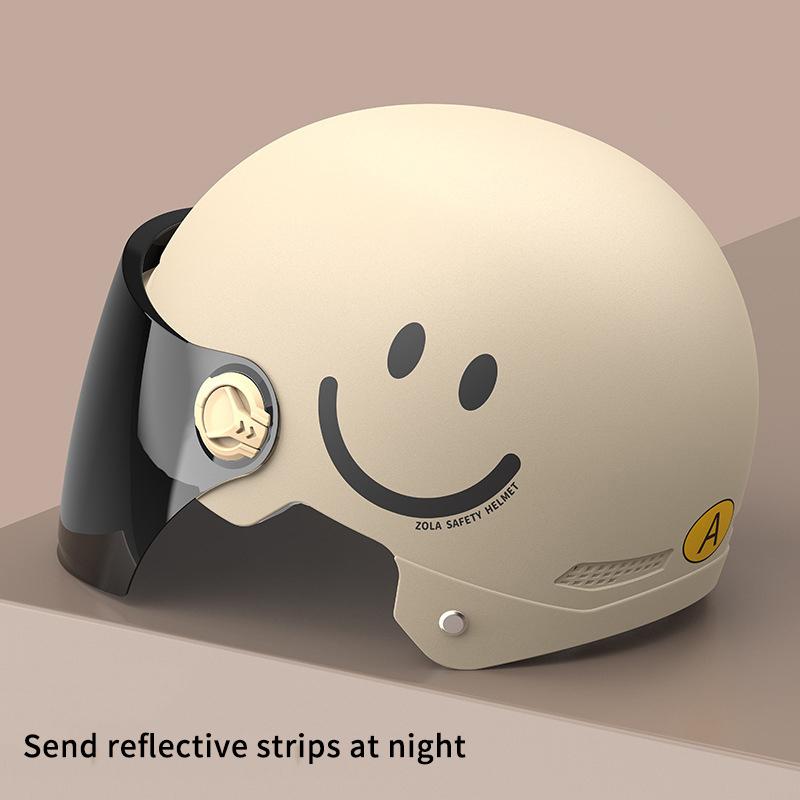 

1 шт. Аккумуляторный мотоциклетный летний универсальный всесезонный солнцезащитный шлем безопасности полушлем шлем для электромобиля женский шлем