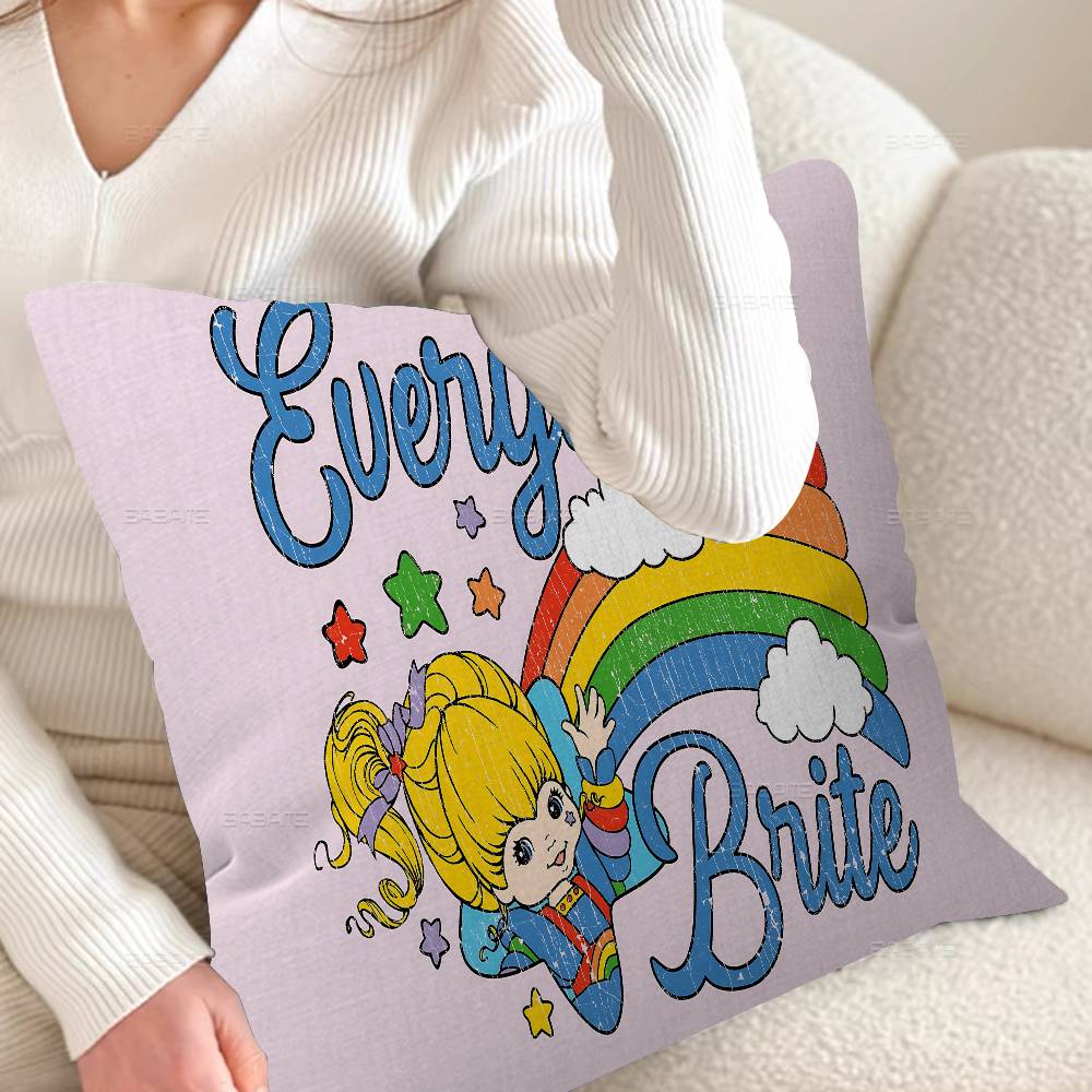 Rainbow Brite Anime Pillowcases Home Bedding Decorative Pillow Cover Wedding Super Soft Pillow Case