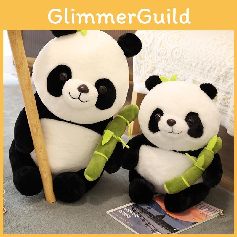 Bamboo Panda Hugging Shoots Plush Toy Animal Stuffed Doll Decoration Kids Gift