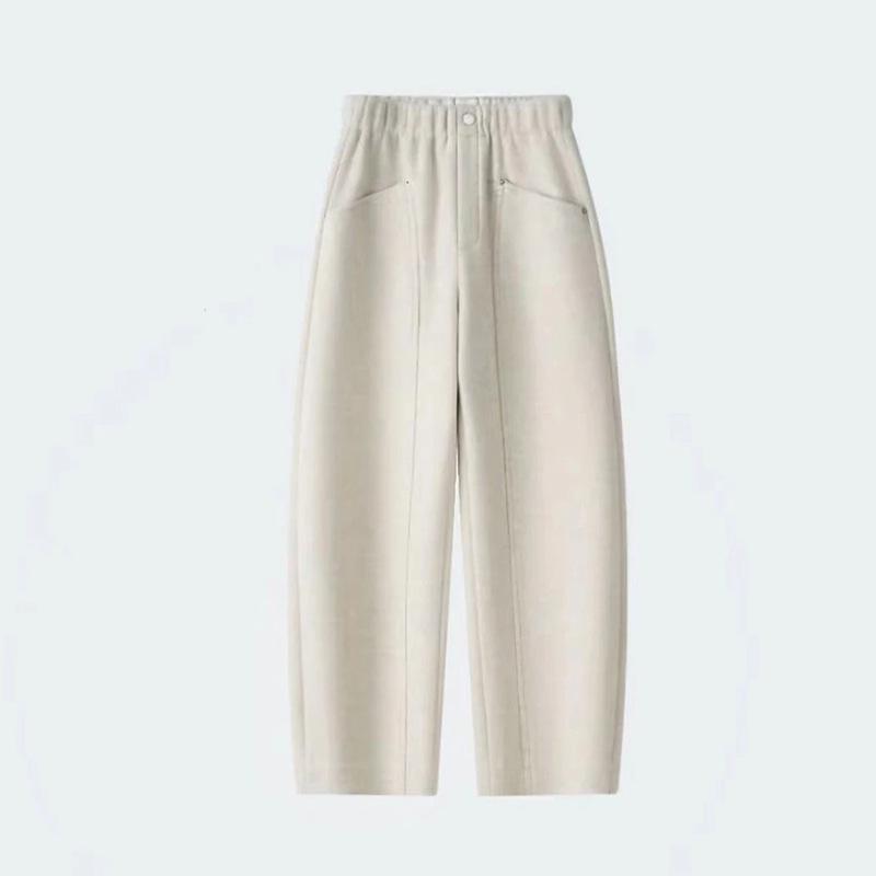 

New Women s Plus Velvet Warm Loose Straight Banana Trousers - Autumn/Winter Style 28/L