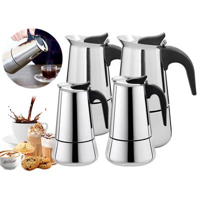 Edelstahl Kaffeekanne Mokka Espresso Latte Percolator Herd Kaffeemaschine Topf Percolator Getränk Werkzeug Cafetiere Latte Herd
