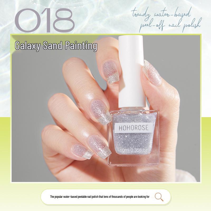HOHOROSE Quick-Dry Water-Based, Peelable Nail Polish, 10ml, Perfect for Students
