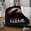 Raven And Moon Design Home Customize Your Name Blankets Soft Cozy And Lightweight For Yearround Use Perfect For Picnics Sofa Relaxation Office Warmth