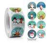 Children'S Christmas Gift Label Stickers School Teachers Commended Students Reward Self-Adhesive Decorative Gifts Series