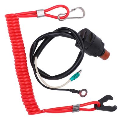 Outboard Engine Kill Stop Waterproof RC Motorboat Boat Emergency Stop Switch with Lanyard