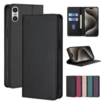 Magnetische Leder-Klapphülle für Motorola MOTO G7 P30