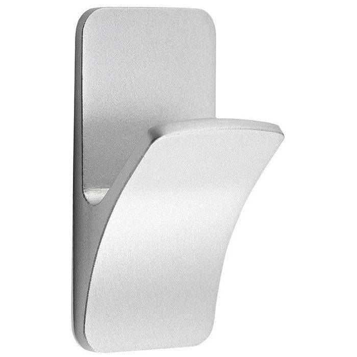 Crochet résistant à l'eau branche chromé mat