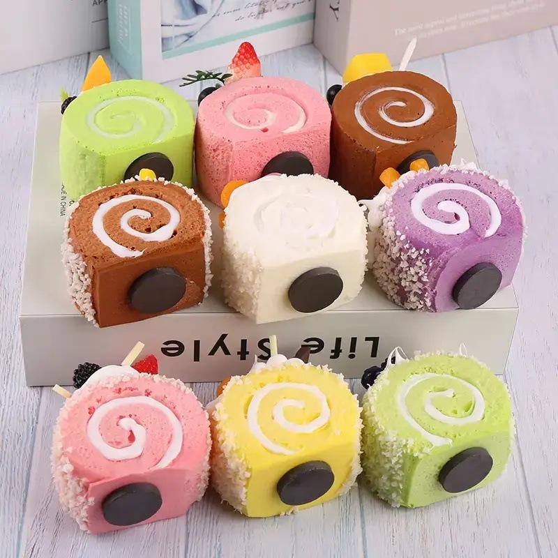 Swiss Roll Model Cake Cream Ornament - Newcomer Exclusive for DIY Decoration