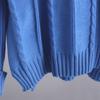 Knitted 2 Piece Set Women's Thick Warm Casual Pullover Sweaters+Wide Leg Pants Tracksuits Outfits Autumn Winter