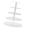 Cupcake Stand Multi Round Tiers Transparent Acrylic High Stability Cupcake Tower for Display