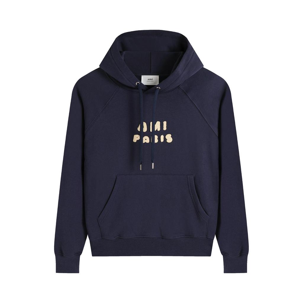 311  2026 Autumn and Winter New Letter Embroidery High-quality Cotton Hooded Sweatshirt Sweatshirt Couple Pullover