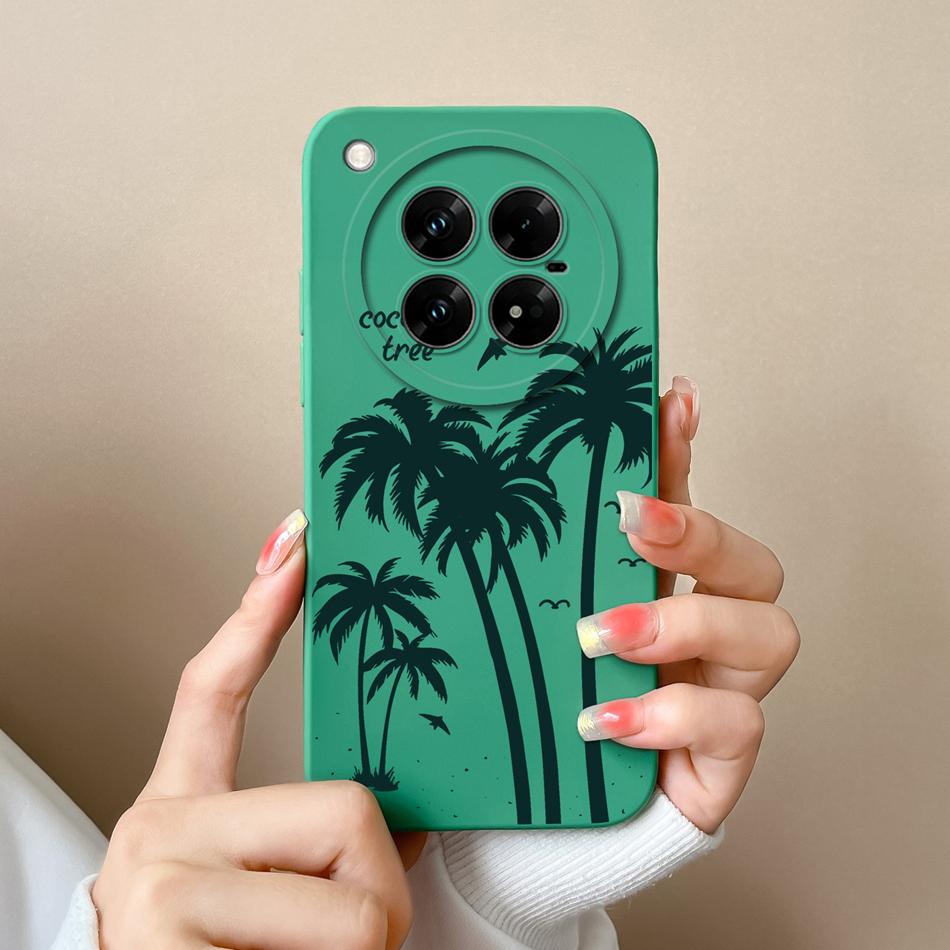 

For Infinix Zero 40 4G 5G Case Coconut Tree Back Cover For Infinix Zero40 Full Protection Soft Liquid Silicone Phone Shell Coque Infinix Zero 40