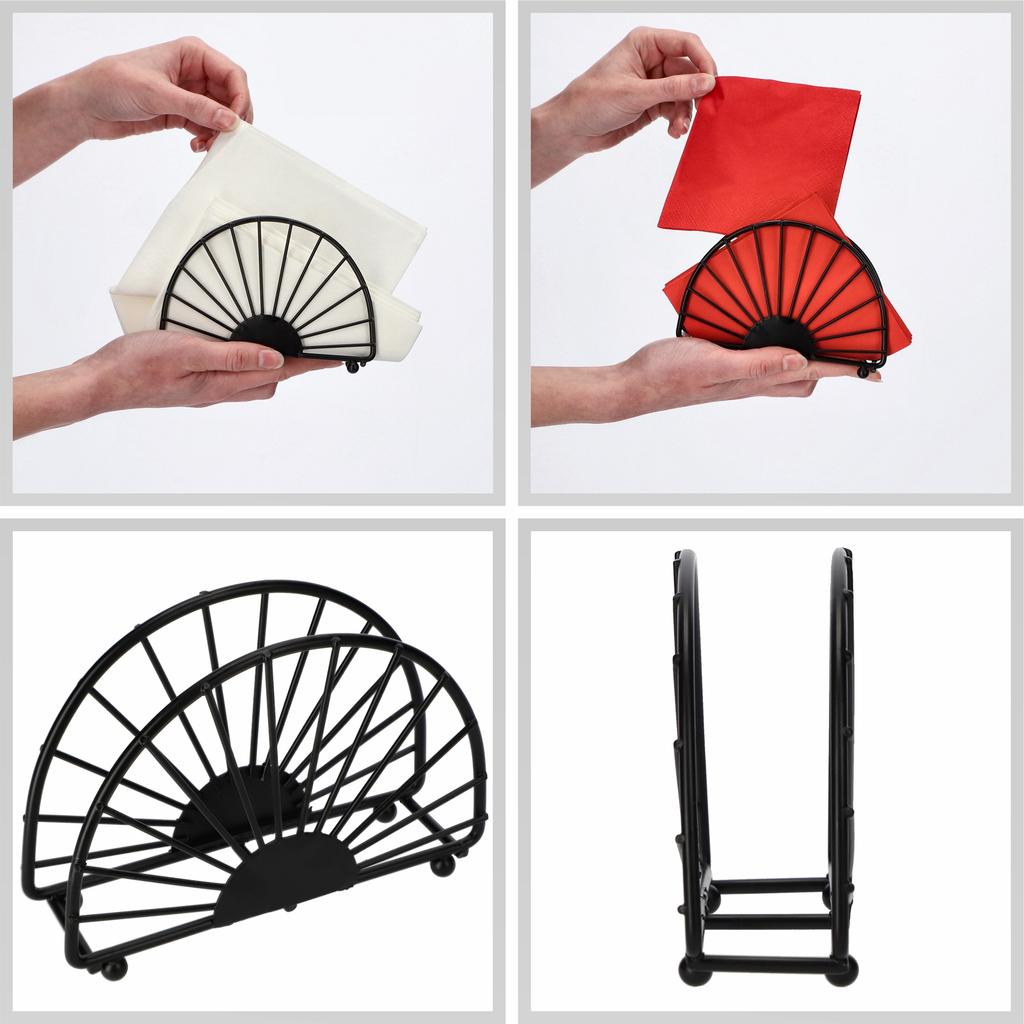KADAX Napkin Holder Elegant Black