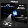Kotesoto LED Courtesy Lights for Toyota Vellfire 40 Series Vellfire 40 LED Logo Projection Door Welcome Lights Genuine High Custom Custom Includes