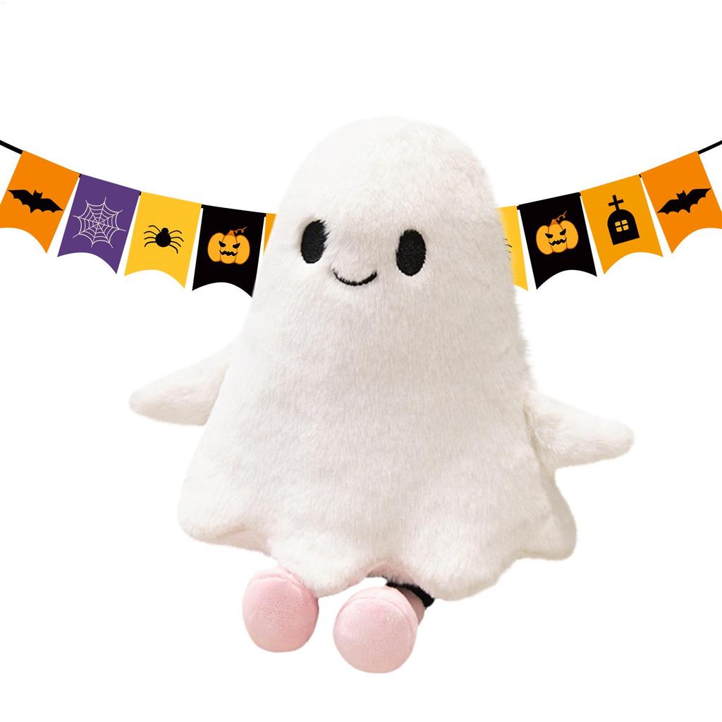 Ghost Figure Halloween Ghost Pillow Toy Figure Decorations Doll Scary Halloween Ghost Plush Doll Funny cute Children's Gifts