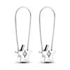 New 925 Sterling Silver Star Moon Earrings for Women Sparkling Zircon Ear Studs Luxury Romantic Fine Jewelry Gift for Girl