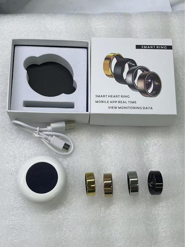 Smart Ring: Heart Rate, Blood Oxygen, Sleep & Stress Monitor with Remote Camera Control & Waterproof Design