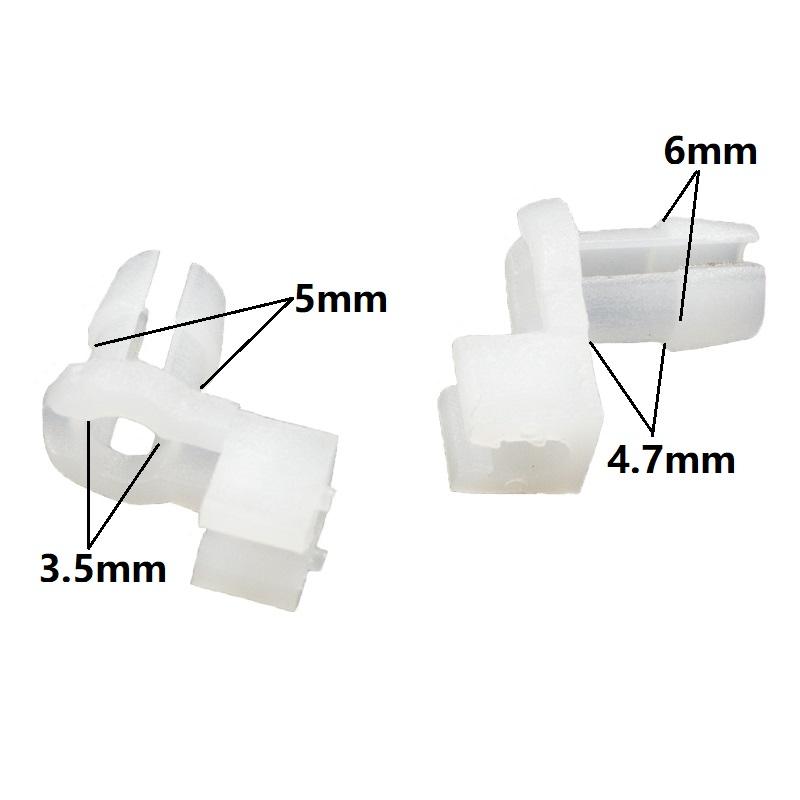 30 PCS Auto Plastic Door Lock Rod Clip Fixeding Side Fastener Clips White Car Fitting 321
