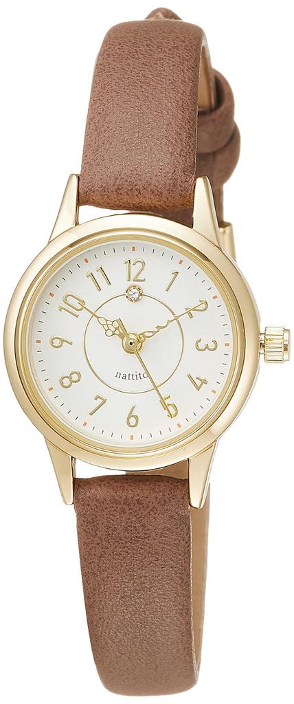 Fieldwork YM040-2 Women's Analog Diamond-Embossed Watch with Leather Strap, Gray