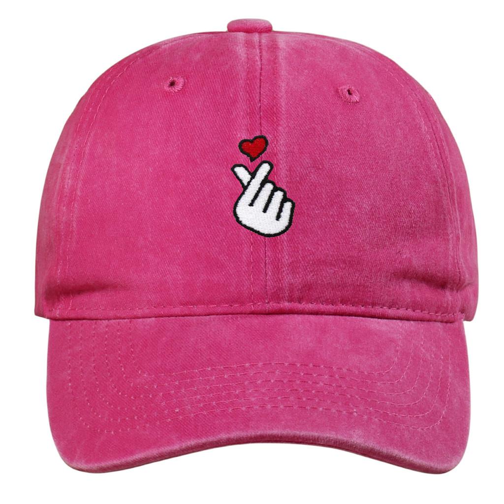 

Heart Embroidered Baseball Cap Men Women Casual Sun Hat With Adjustable Fit For Outdoor Activities