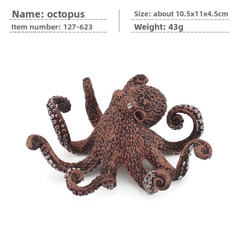 Pvc Oceanic Wildlife Models Featuring Octopus And Crab For Aquarium Enthusiasts