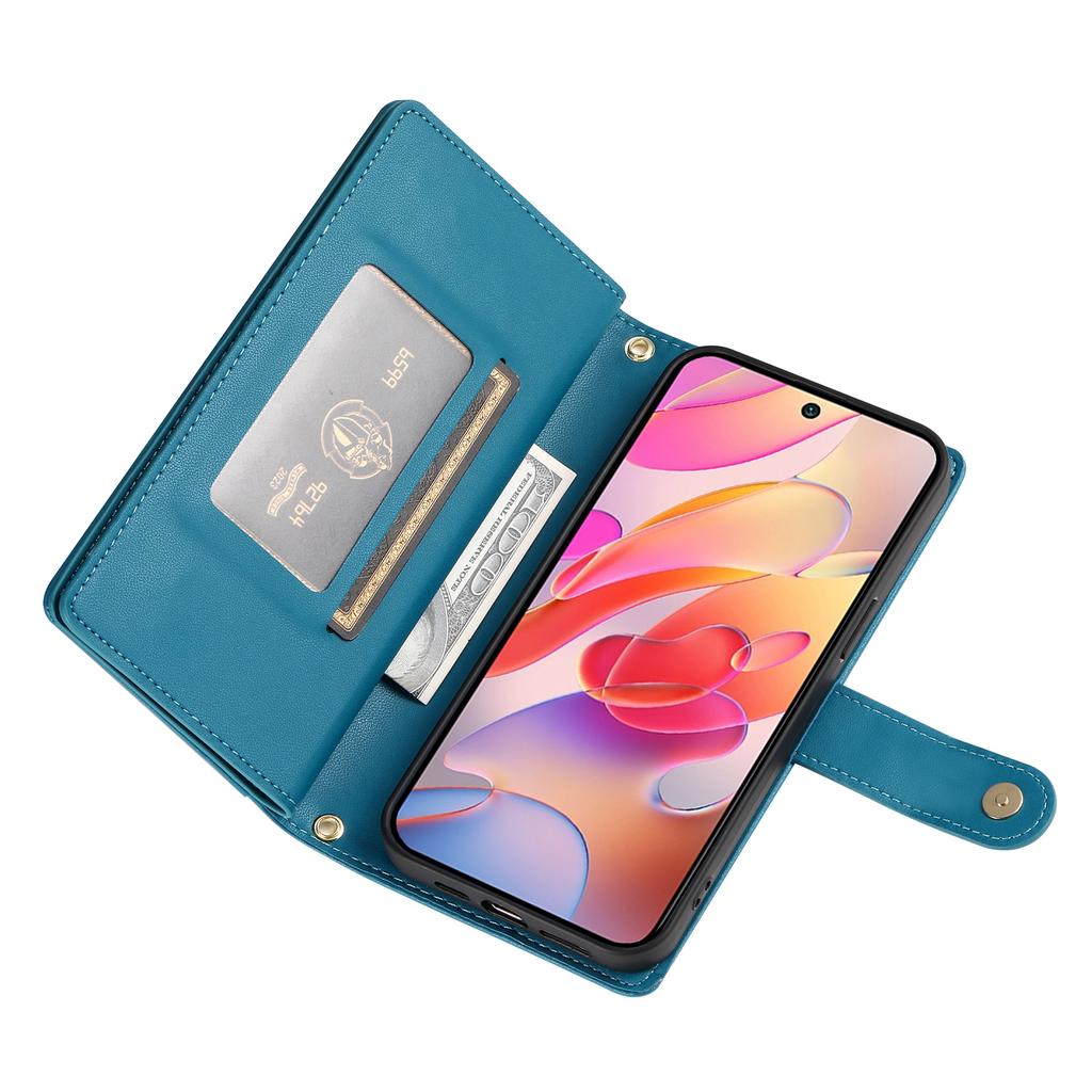 For Samsung Galaxy A17 5G/A17 4G/A26 5G Case Zipper Pocket Wallet Leather Phone Cover with Straps