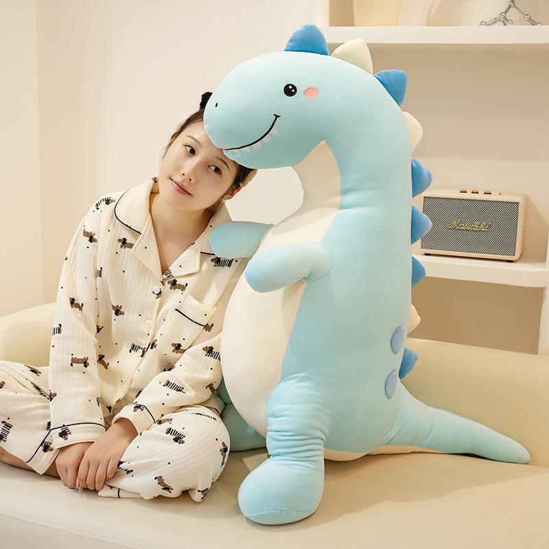 Cute Hug Dragon Plush Toy Throw Pillow Bed Sleeping Doll Children Small Dinosaur Doll Large Rag Doll Girl