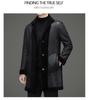 Men's Double-Sided Fur Coat - 2025 Winter Fashion for Middle-Aged Casual Wear